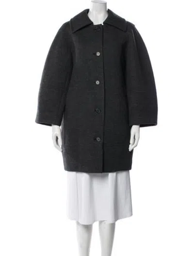 Pre-owned Cos Wool Coat In Blue