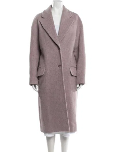 Pre-owned Cos Wool Coat In Purple