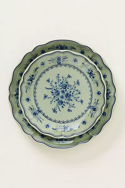 Costa Nova Vila Desert Plate, Set Of 4 In Blue