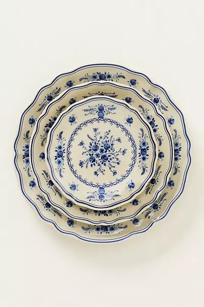 Costa Nova Vila Salad Plate, Set Of 4 In Blue