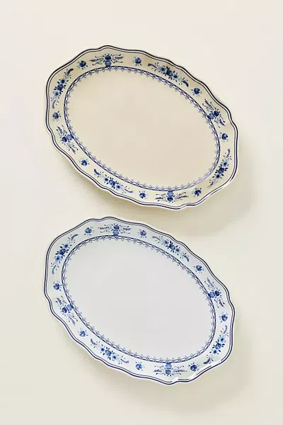 Costa Nova Vila Small Oval Platter In Blue