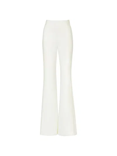 Costarellos Maree Crepe Tailored Trousers In White