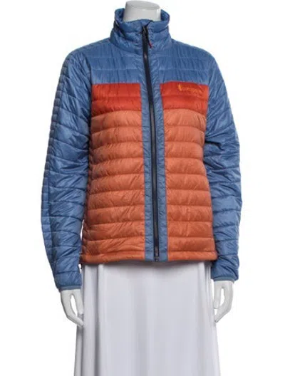 Pre-owned Cotopaxi Colorblock Pattern Down Jacket In Blue