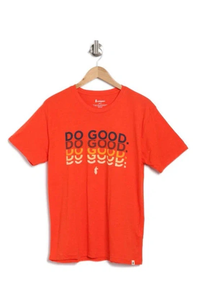 Cotopaxi Do Good Repeat Organic Cotton & Recycled Polyester Graphic T-shirt In Canyon