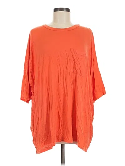 Pre-owned Cotton Bleu Casual Dress In Orange