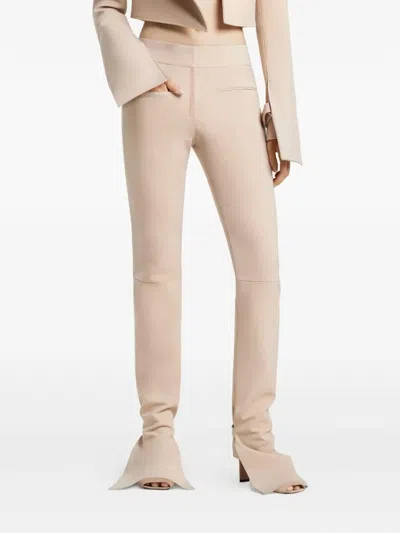 Courrèges Courregès Bootcut Trousers In Beige