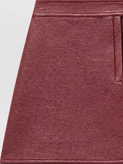 Courrèges Mini Skirt In Burgundy