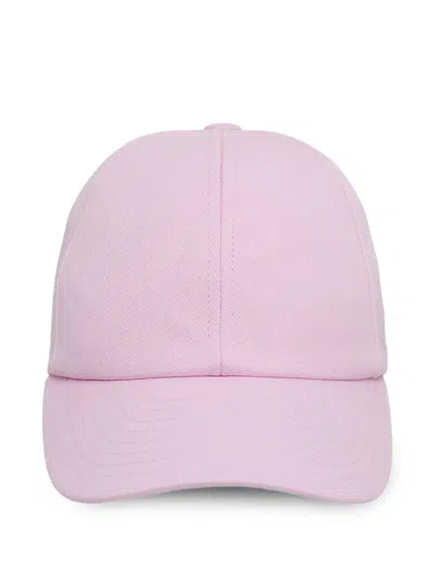 Courrèges Courregès "signature" Cotton Cap In Purple