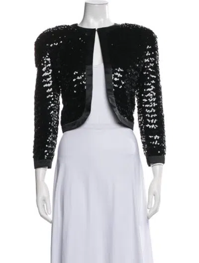 Pre-owned Courrèges Vintage Late 1980's - Early 1990's Evening Jacket In Black