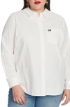 Court & Rowe Embroidered Shirt In Ultra White