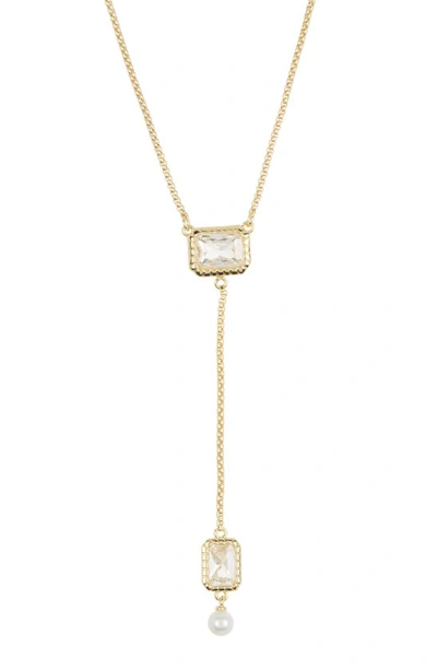 Covet Simple Y-drop Necklace In Neutral