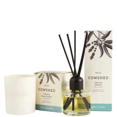 Cowshed Candle And Diffuser Set - Relax In White