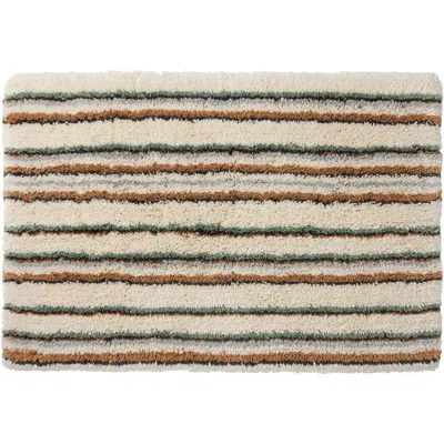 Coyuchi Organic Cotton Shag Bath Rug In Brown