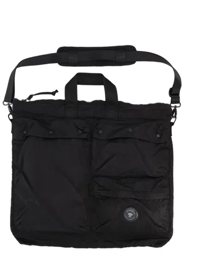 C.p. Company Nylon B Rectangular Polyamide Messenger Bag In Black