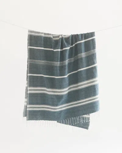 Creative Women Aden Cotton Bath Towel In Blue