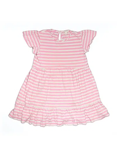 Pre-owned Crewcuts Kids' Dress In Pink