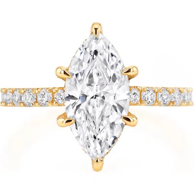 Crislu Marquise Pavé Cubic Zirconia Ring In Multi