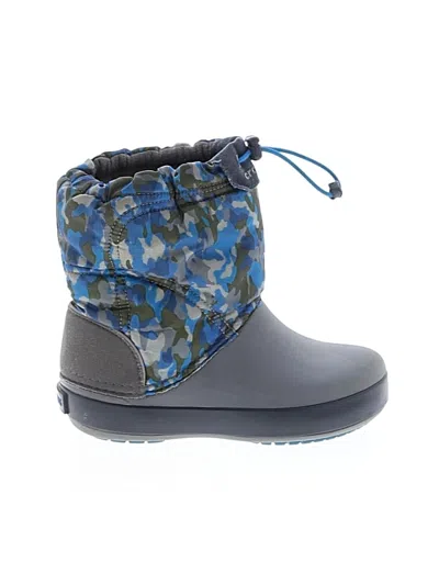 Pre-owned Crocs Kids' Boots In Blue