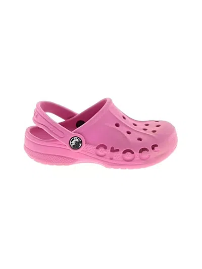 Pre-owned Crocs Kids' Clogs In Pink