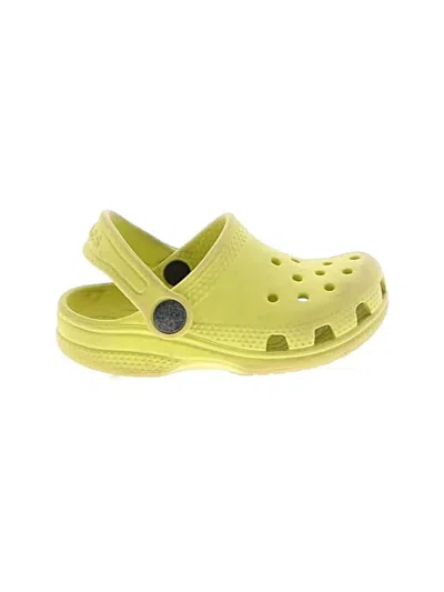 Pre-owned Crocs Kids' Clogs In Yellow