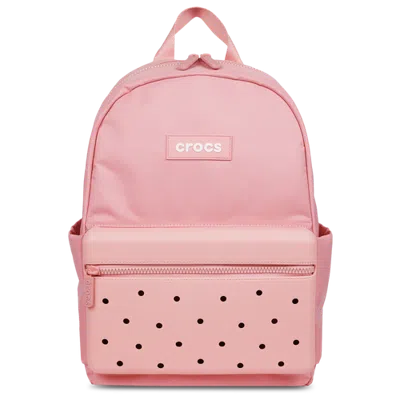 Crocs Lightweight Backpack With Molded Front In Powder Pink