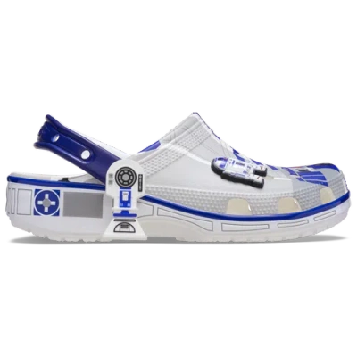 Crocs Mens  Classic Clogs In White/blue