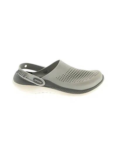 Pre-owned Crocs Mule/clog In Gray