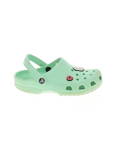 Pre-owned Crocs Mule/clog In Green
