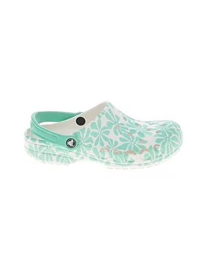 Pre-owned Crocs Mule/clog In Green