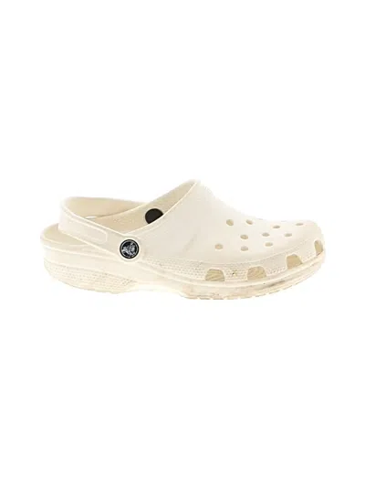 Pre-owned Crocs Mule/clog In Ivory
