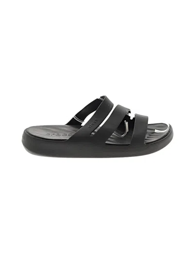 Pre-owned Crocs Sandals In Black