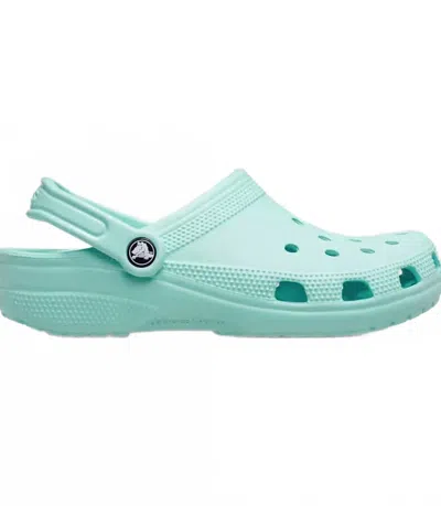 Crocs Unisex Classic Clogs In Aquamarine In Blue