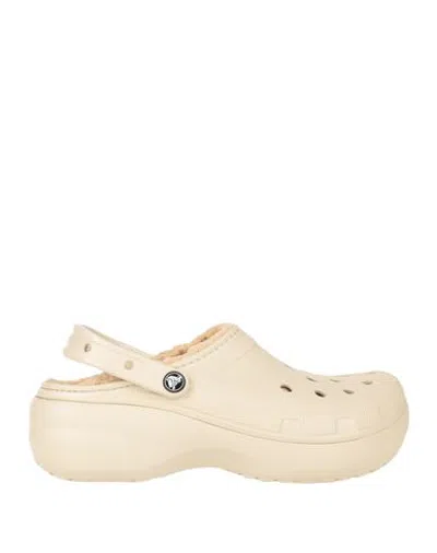 Crocs Woman Mules & Clogs Cream Size 7 Eva (ethylene - Vinyl - Acetate) In White