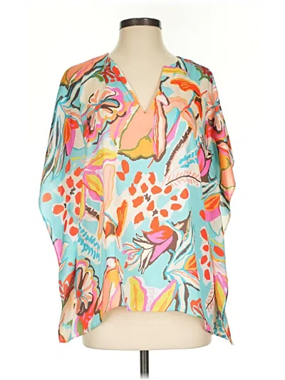 Pre-owned Crosby 3/4 Sleeve Blouse In Teal