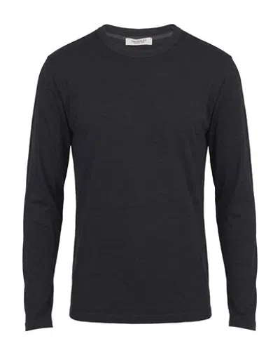 Crossley Man Sweater Charcoal Size S Virgin Wool In Black