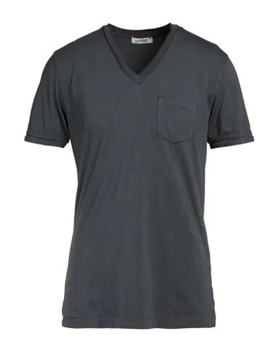 Crossley Man T-shirt Grey Size M Cotton In Blue