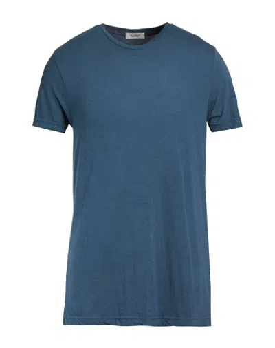 Crossley Man T-shirt Slate Blue Size L Cotton, Cashmere