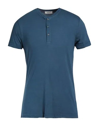 Crossley Man T-shirt Slate Blue Size M Cotton, Cashmere