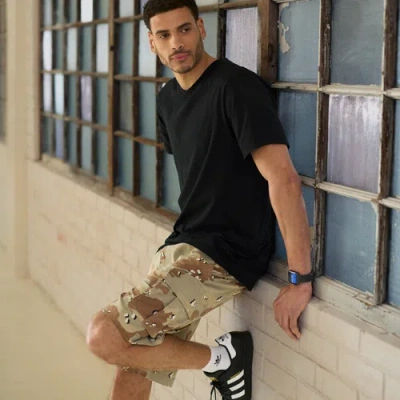 Csg Mens  Basic V-neck Short Sleeve T-shirt In Black/black