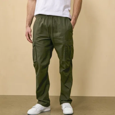 Csg Mens  Essential Cargo Pants In Olive