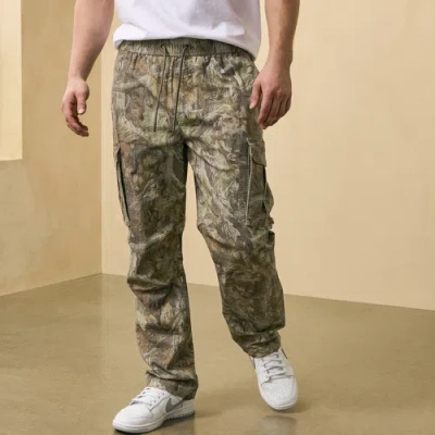 Csg Mens  Essential Cargo Pants In Real Tree Camo/olive