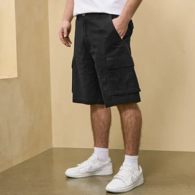 Csg Mens  Essential Cargo Shorts In Black
