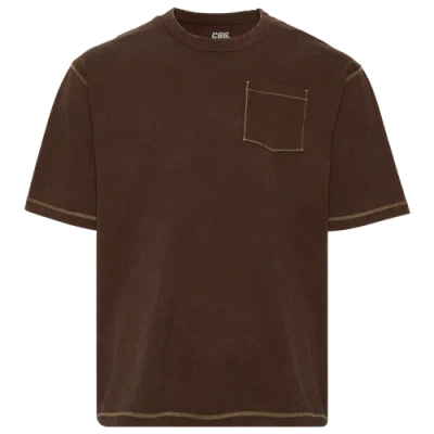 Csg Mens  Hometown Pocket T-shirt In Chestnut/chestnut