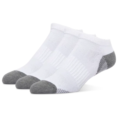 Csg Mens  Run No Show Tech Socks 3 Pack In White