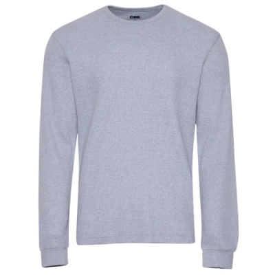 Csg Mens  Thermal Long Sleeve T-shirt In Gray/gray