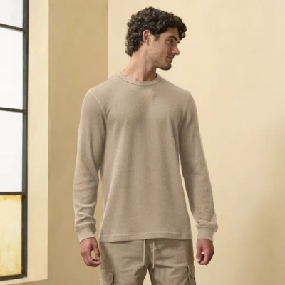 Csg Mens  Thermal Long Sleeve T-shirt In Hemp/hemp