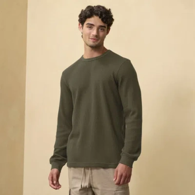 Csg Mens  Thermal Long Sleeve T-shirt In Olive/olive