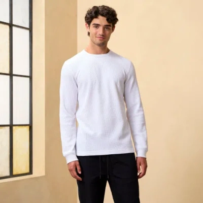 Csg Mens  Thermal Long Sleeve T-shirt In White/white