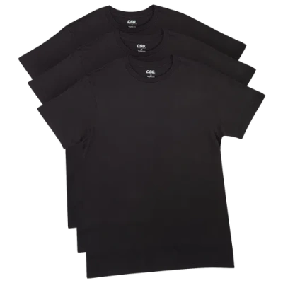 Csg Mens  Three Pack T-shirt In Black/black