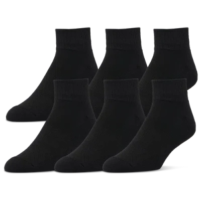 Csg Quarter Socks 6 Pack In Black